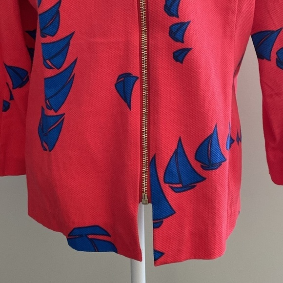 Elizabeth McKay sail boat red blouse - Picture 6 of 9